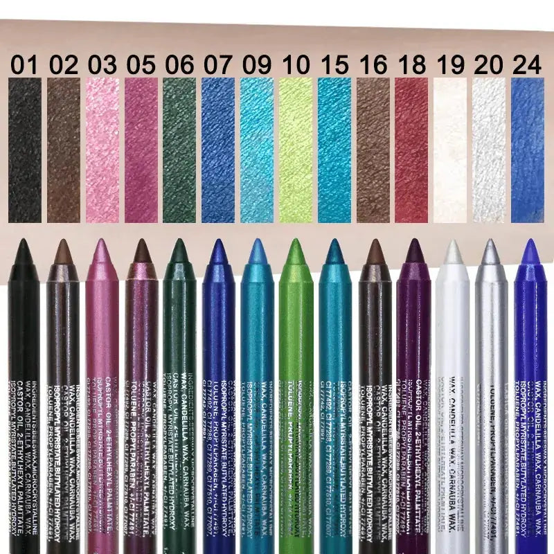 waterproof eyeliner pencil | long-lasting eye makeup | colorful eyeliner cosmetics | energy saving