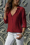 Long sleeve ladies lapel button shirt Meifu Market
