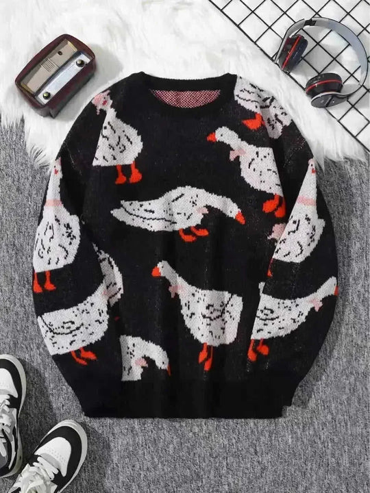 heavy cotton material | oversized fit sweater | long sleeve knit | ultrasonic cleaning