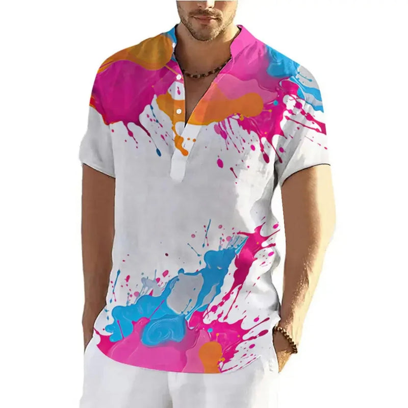 d graffiti print t-shirt | lightweight cotton tee | breathable summer shirt | ultrasonic cleaning