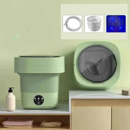 mini portable washing machine | foldable washing machine | compact laundry appliance | energy saving