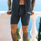 quick-dry fabric shorts set | linen blend summer suit | mens matching shirt shorts set | ultrasonic cleaning
