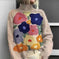 New Christmas Abstract Printing Casual Cloak Coat Cardigan Meifu Market
