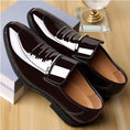 Men's Business British Style Patent Leather Shoes Meifu Market