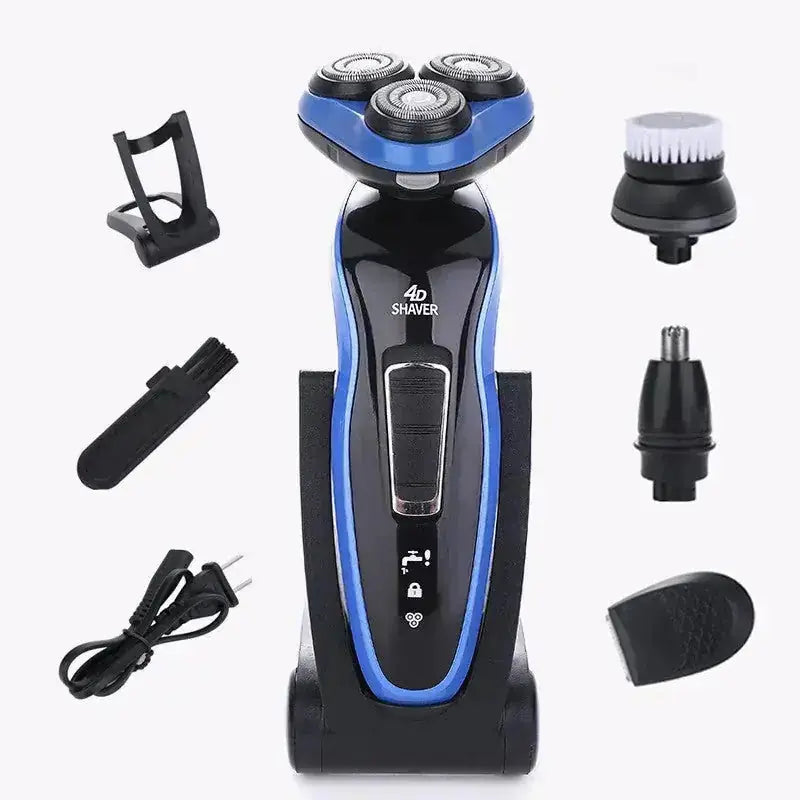 triple blade razor for men | rechargeable beard trimmer | cordless hair clipper | energy saving