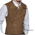 victorian double-breasted vest | woolen suit vest for men | three-piece suit accessory | energy saving