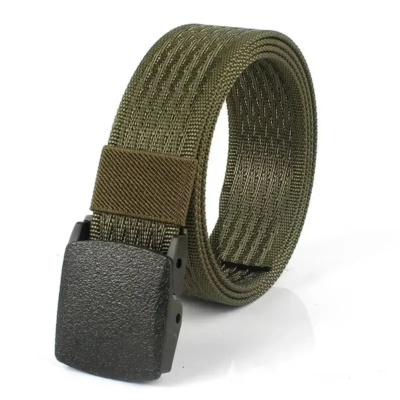 canvas tactical belt | metal-free buckle | adjustable canvas belt | energy saving
