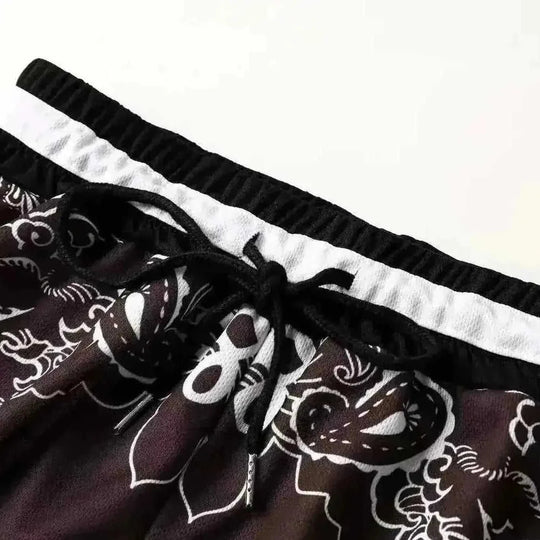 American Fashion Brand Summer Quick-dry Basketball Shorts Casual Sports Pants Paisley Fifth Pants Workout Shorts Men - view 8