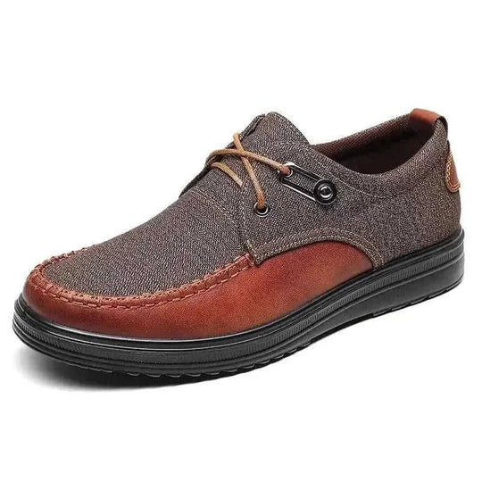genuine leather upper | waterproof leather shoes | lightweight casual sneakers | energy saving
