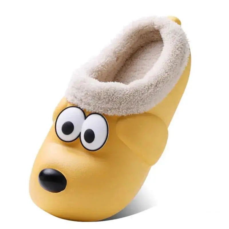 warm fuzzy slippers | eva dog shoes | winter house footwear | energy saving