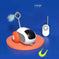 usb rechargeable cat toy | automatic laser chasing toy | interactive pet exercise toy | energy saving
