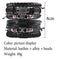 genuine leather bracelet | adjustable woven bracelet | multi-layer charm bracelet | ultrasonic cleaning