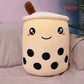 Cute Fruit Drink Plush Stuffed Soft Strawberry Milk Tea Plush Boba Tea Cup Toy Bubble Tea Pillow Cushion Kids Gift Meifu Market