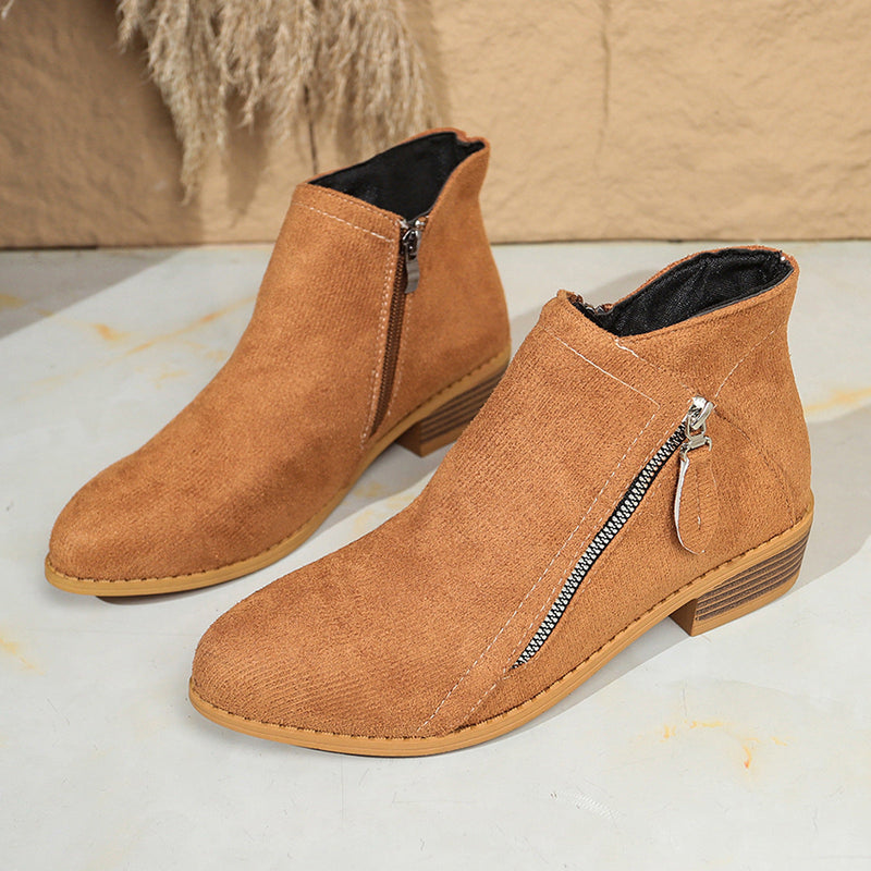 Suede European And American Style Women's Ankle Boots Meifu Market