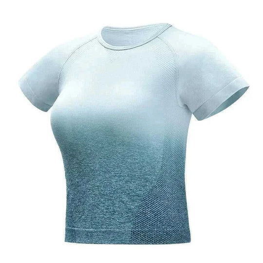 seamless ribbed fabric | cropped button-up top | short sleeve blouse | ultrasonic cleaning