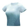 seamless ribbed fabric | cropped button-up top | short sleeve blouse | ultrasonic cleaning