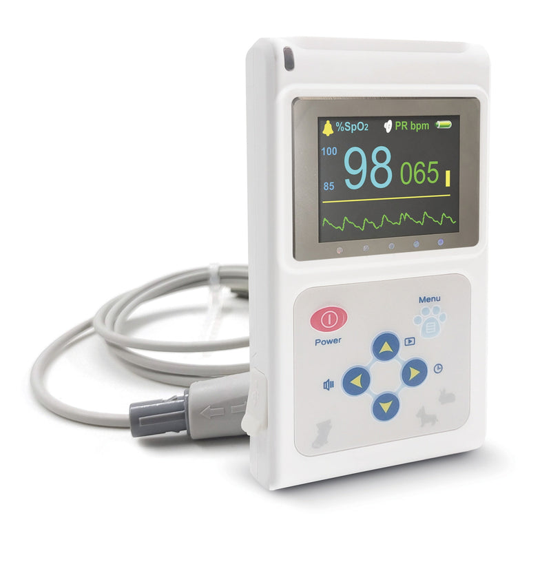 Veterinary Color Display CMS60D-VET Pulse Oximeter Spo2 Probe PR VET Monitor Meifu Market