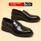 Cowhide Business Formal Wear Men's Slip-on Invisible Height Increasing Leather Shoes Meifu Market