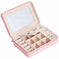 Multifunctional Jewelry Storage Box For Earrings, Earrings, Rings Blue - back view