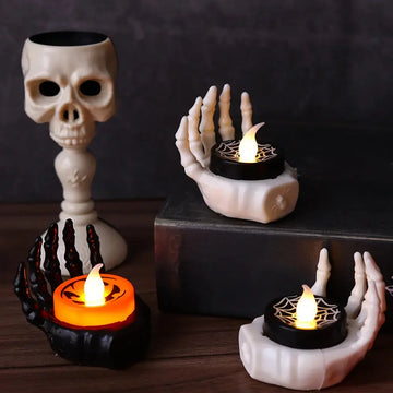 led palm candle light | halloween night light decor | battery-operated led lamp | ultrasonic cleaning