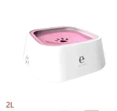 l pet water bowl | floating dog bowl | anti-spill water feeder | ultrasonic cleaning