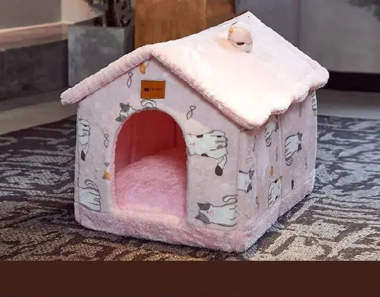insulated pet bed | heated cat house | winter dog kennel | energy saving