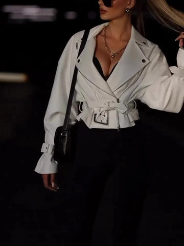 genuine leather jacket | cropped biker jacket | womens leather jacket | energy saving