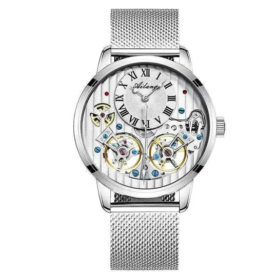 double tourbillon complication | sapphire crystal glass | stainless steel case | ultrasonic cleaning