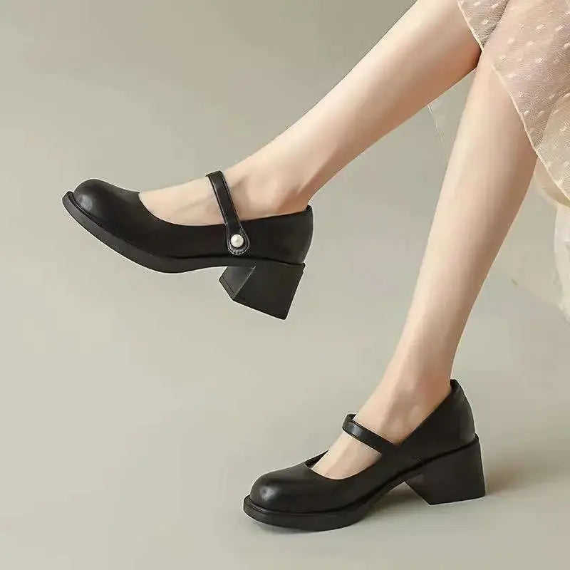 New Spring Loafers British Style Versatile Single-layer Shoes Meifu Market