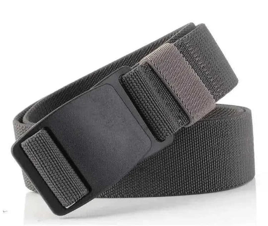 plastic steel pom buckle | adjustable elastic belt | casual all-match belt | ultrasonic cleaning