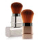 Portable Single Makeup Brush Silver - complete package contents