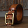 cowhide leather belt | solid brass buckle | adjustable belt for men | ultrasonic cleaning
