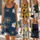d digital printing dress | sunflower floral pattern dress | lightweight chiffon fabric | energy saving