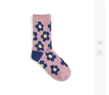 Cute cartoon flower socks cotton girl in stockings