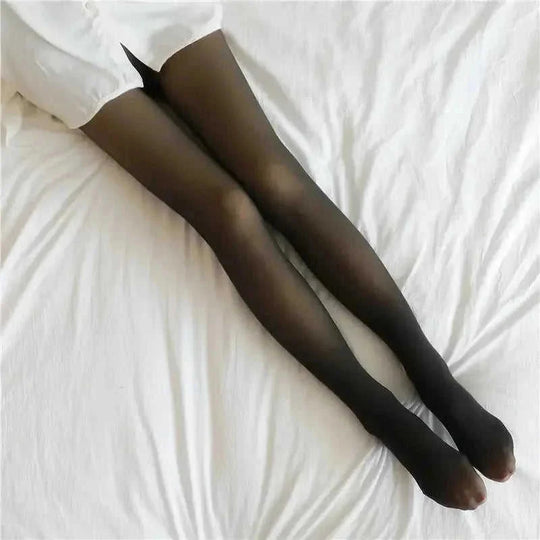 fleece lined tights for women | thermal winter leggings plus size | opaque fleece lined pantyhose | ultrasonic cleaning