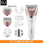 women epilator shaver | waterproof hair remover | facial hair removal kit | ultrasonic cleaning