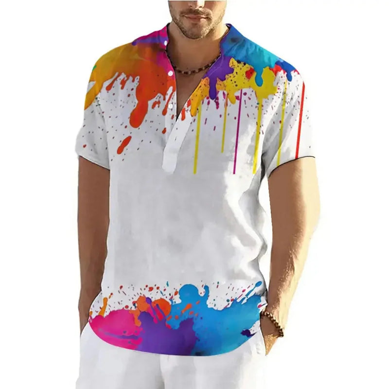 d graffiti print t-shirt | lightweight cotton tee | breathable summer shirt | energy saving