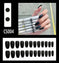 frosted gel nails | waterproof press on nails | ballet coffin nails | ultrasonic cleaning