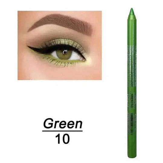 Neon Green Cat Eye Makeup Waterproof Liquid Eyeliner Pen A - styled affordable neon green cat eye makeup tutorial photo