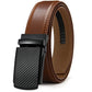 Double-sided Genuine Leather Alloy Grain Reverse Pull Simple Business Casual Pants Belt Meifu Market