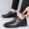 Men's Dress Shoes British Business Soft Leather Pointed Toe Meifu Market
