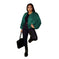 Women's Vintage Bomber Jacket - Casual Baseball Jacket with Zipper | Street Style Outerwear Meifu Market