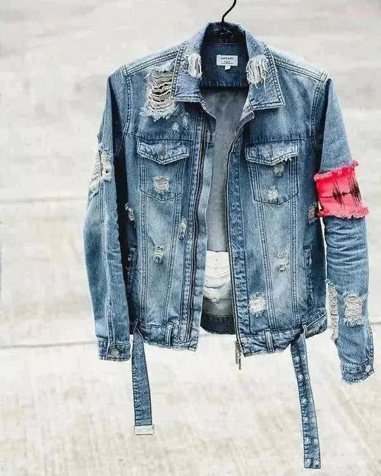 heavyweight denim jacket | embroidered denim jacket | custom embroidery jacket | energy saving