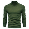 Men's Solid Color Slim Pullover Turtleneck Sweater Winter Casual Tops Clothing Meifu Market