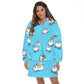 Cartoon Fruit Printed Lazy Blanket Hooded meifu market