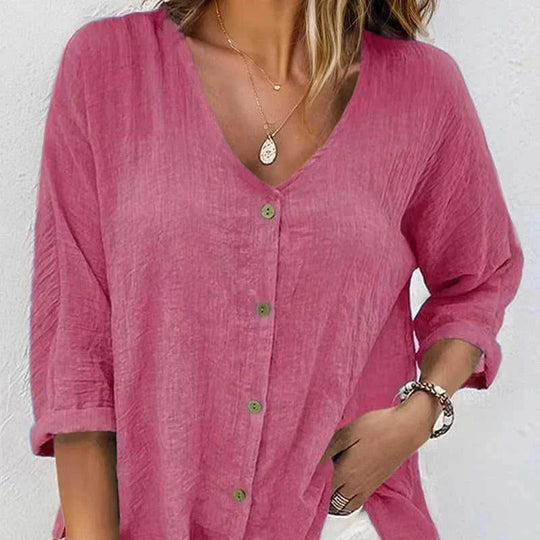 lightweight cotton fabric | breathable summer tops | v-neck tshirt women | ultrasonic cleaning