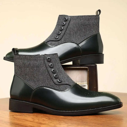 Men's British Retro Leather Dress Shoes - Versatile Business Formal Oxfords Meifu Market
