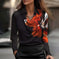 Women's Swing Collar Draped Shirts & Blouses Elegant Solid Satin Office Ladies Top Pullover Spring Long Sleeve Casual Tops Meifu Market