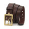 heavy-duty cowhide leather belt | 15 inch wide mens belt | vegetable tanned leather | energy saving