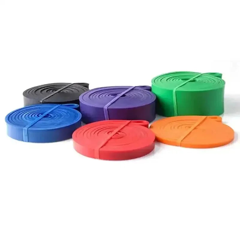 heavy-duty latex resistance bands | full body workout set | home gym equipment | energy saving